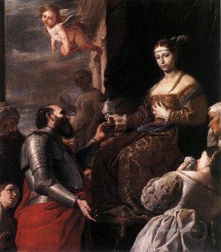 Mattia Preti Painting - Sophonisba Receiving The Goblet Baroque Mattia Preti
